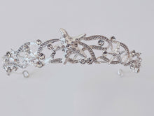 Women Girl Sea Star Crystal Rhinestone White Silver Color Party Hair Tiara Crown