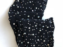 Women Crystal Rhinestone bling Fishnet Open Crotch Pantyhose Stockings Tights