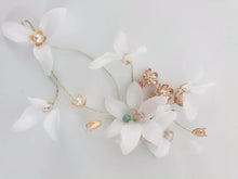 Women Pure White Flower Wedding Bride Party Side Hair Head Clip Race Fascinator