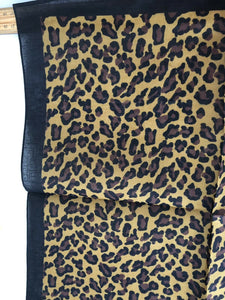 Women Lady Girl Brown Leopard animal Party Boho Bandana Hair Headband Wrap Scarf