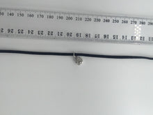 Lady Girls retro Black synth Suede crystal Harajuku Choker short Punk Necklace