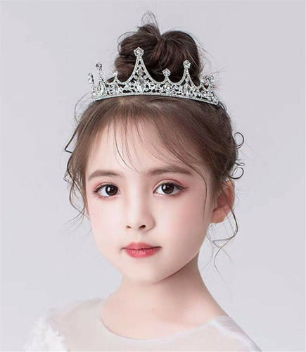 Children Kids Flower Girl Crown Princess Birthday Crystal Tiara Hair Headband