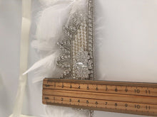 Women Girl Kids White Crystal Feather Prom Hair Head Band Headband Fascinator