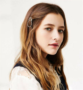 NEW Women Girl BOHO Bohemian Gold Pineapple hair head side Clip Brooch Cuff Pin