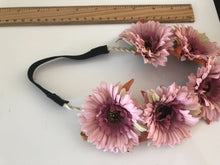 Women Girl flower Red Pink Daisy wedding Party Hair Elastic Headband Garland