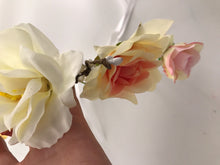 Women flower Girl yellow Bride Party Hair Floral Headband Prop Garland lace