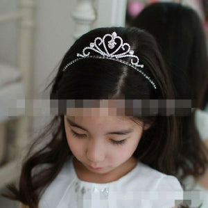 Girls Kids Bridal Bridemaid Princess Ballet Crystal Hair Crown Head band Tiara