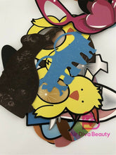 Novelty Happy Easter Bunny eyeglass egg Party Photo booth PROP selfie flag Sign
