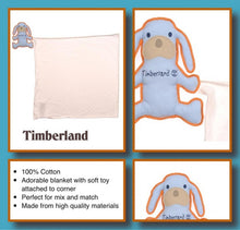 Kids Timberland Baby soft Blanket PUPPY Comforter Security Blankie with Toy
