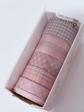 AU 6 Roll Check Grid Sticky Washi Tape Papers Scrapbooking Journal Note Stickers