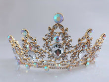 NEW Women Gold Rhinestone Crystal Wedding Bride Party Hair Headband Crown Tiara