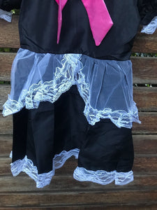 Kid Girl Children Fancy Halloween Party Witch wizard Costume Dress + Hat Set