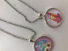 Girls Kids Child Cameo Round Badge Shopkins Friendship birthday Chain Necklace