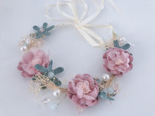 Women baby's breath flower Girl Fairy Purple Party Hair Headband Crown Garland