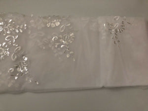 3M Cathedral Wedding Veil – Lace Bridal Veil with Embroidery & Beaded Edge