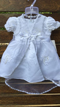 Baby Girl Christening Baptism Dress Set with Bonnet – White Lace Gown