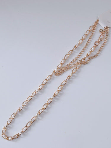 Gold Chain Pearl Waist Belt – Adjustable Fashion Statement Jewelry