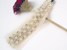 Women Bling Shine Crystal Lace Party Pearl Wedding Bride Hair head Headband