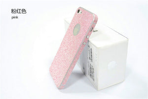 Iphone 5 Apple Sparkle Shine Bling Glitter Skin Cover Protector Film Sticker
