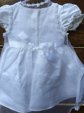 Baby Girl Christening Baptism Dress Set with Bonnet – White Lace Gown