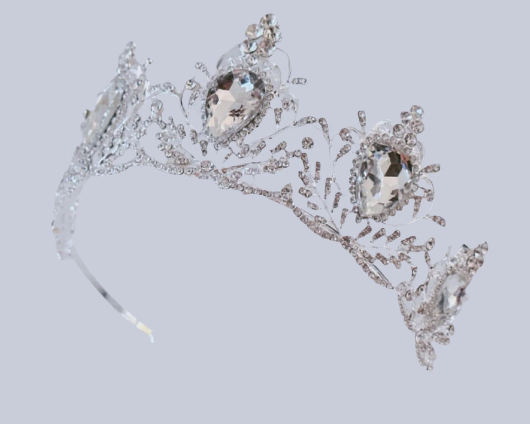 Silver Heart Tiara