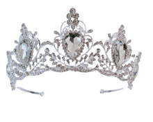 Silver Heart Tiara front