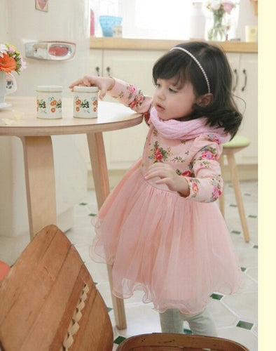 Kids Girls Princess Sweet Tutu Tulle Gorgeous Party birthday wedding Dress 2-7yr